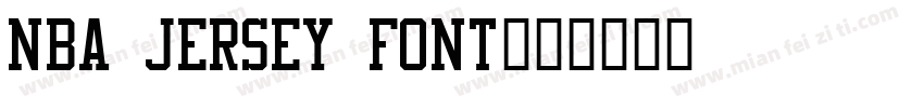 NBA Jersey Font字体转换